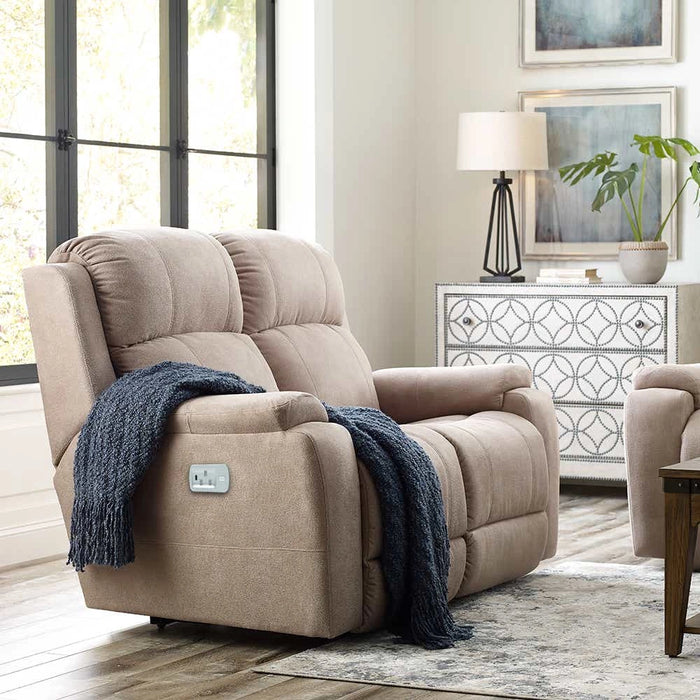 Dorian Power Reclining Loveseat w/ Headrest & Lumbar