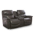 James Power Reclining Loveseat w/ Headrest & Console
