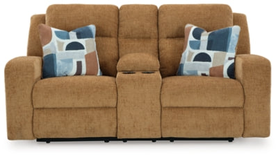 Kanlow Reclining Loveseat with Console - Sigrist Furniture (Sturgis,MI)