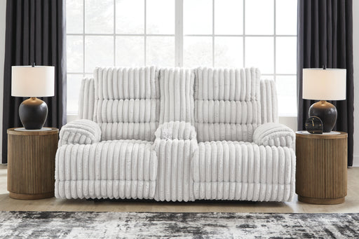 Rhines Falls Power Reclining Loveseat with Console - Sigrist Furniture (Sturgis,MI)