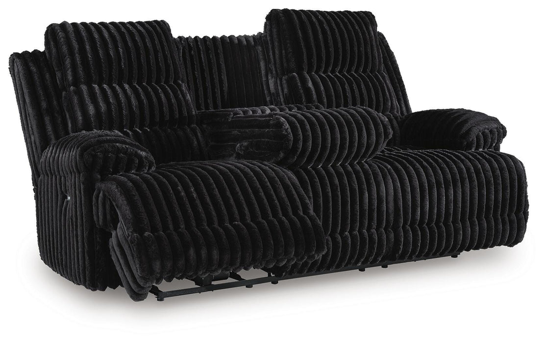 Rhine Falls Power Reclining Sofa with Drop Down Table