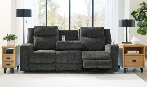 Martinglenn Reclining Sofa with Drop Down Table - Sigrist Furniture (Sturgis,MI)