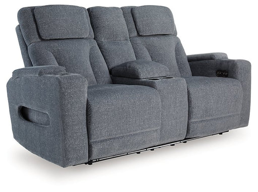 Studio Cave Power Reclining Loveseat with Console - Sigrist Furniture (Sturgis,MI)