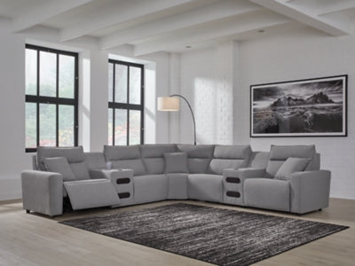 Modmax II Power Reclining Sectional with Audio Consoles - Sigrist Furniture (Sturgis,MI)