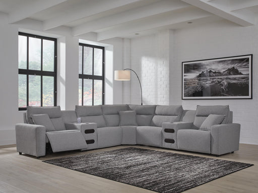 Modmax II Power Reclining Sectional with Audio Consoles - Sigrist Furniture (Sturgis,MI)