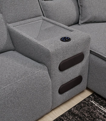 Modmax II Power Reclining Sectional with Audio Consoles - Sigrist Furniture (Sturgis,MI)