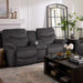 James Reclining Loveseat w/ Console