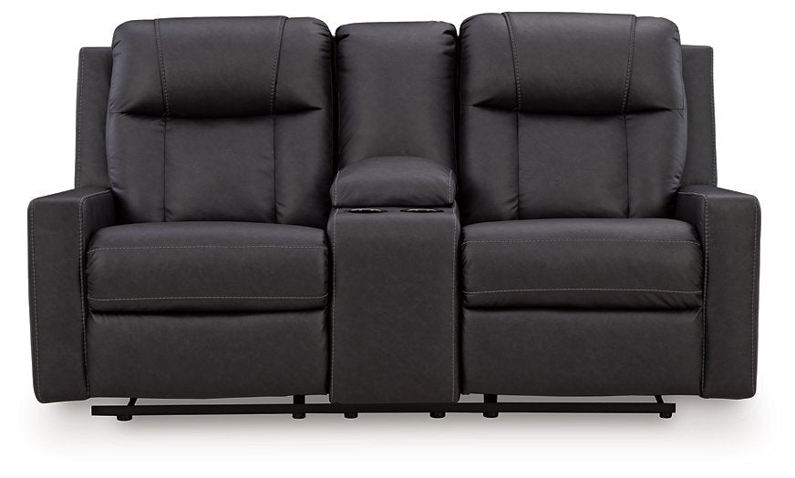 Mackmenville Reclining Loveseat with Console - Sigrist Furniture (Sturgis,MI)