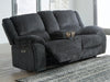 Draycoll Power Reclining Loveseat with Console - Sigrist Furniture (Sturgis,MI)