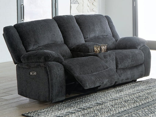 Draycoll Power Reclining Loveseat with Console - Sigrist Furniture (Sturgis,MI)
