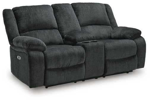 Draycoll Power Reclining Loveseat with Console - Sigrist Furniture (Sturgis,MI)