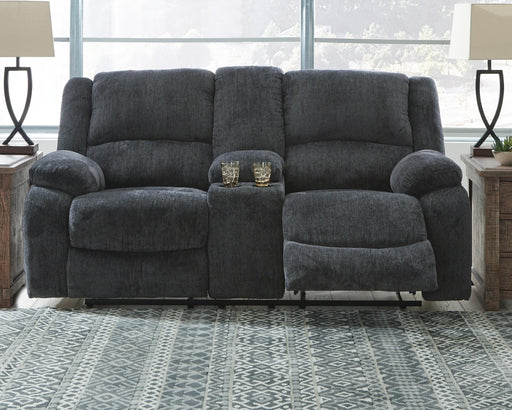 Draycoll Reclining Loveseat with Console - Sigrist Furniture (Sturgis,MI)