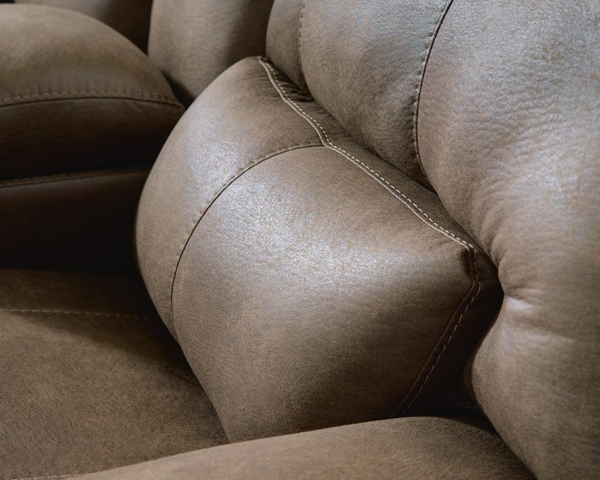 Beckley Place Power Reclining Loveseat with Console - Sigrist Furniture (Sturgis,MI)
