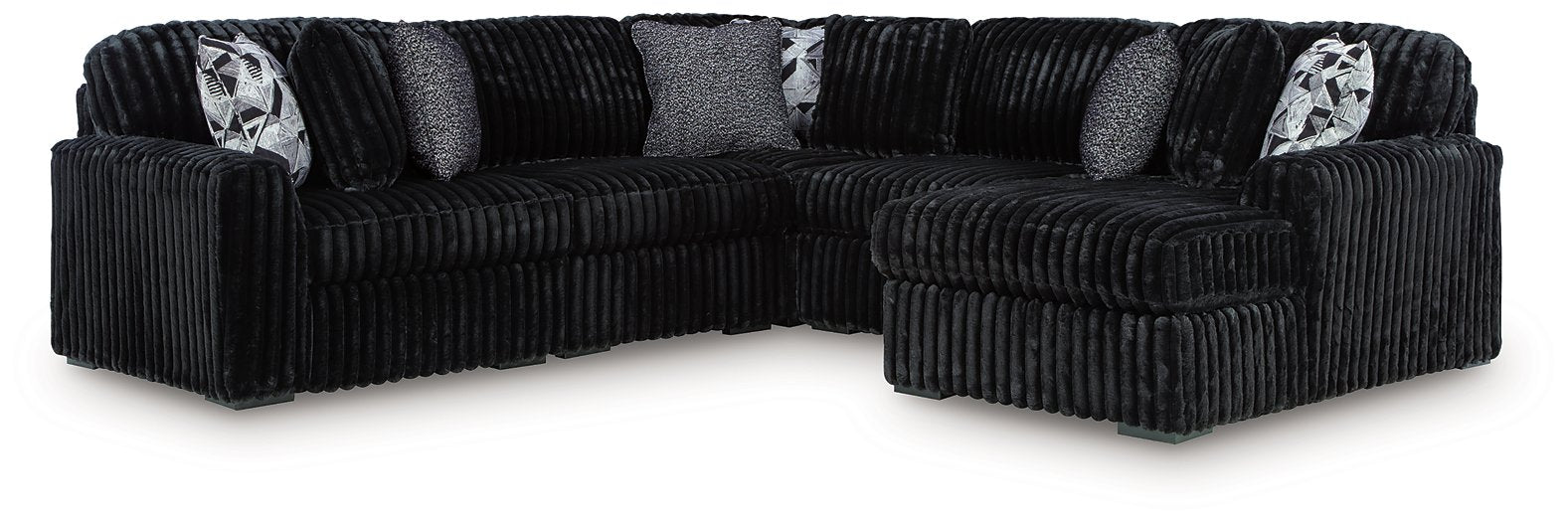 Midnight-Madness Sectional with Chaise - Sigrist Furniture (Sturgis,MI)