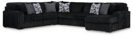 Midnight-Madness Sectional with Chaise - Sigrist Furniture (Sturgis,MI)