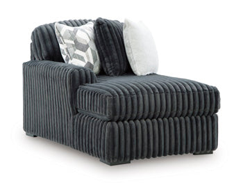Midnight-Madness Double Chaise 3-Piece Sectional - Sigrist Furniture (Sturgis,MI)