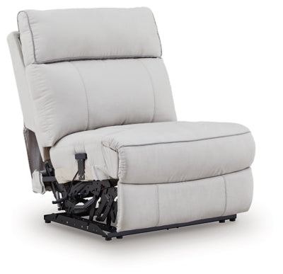 Social Pointe Reclining Sectional with Storage Consoles - Sigrist Furniture (Sturgis,MI)