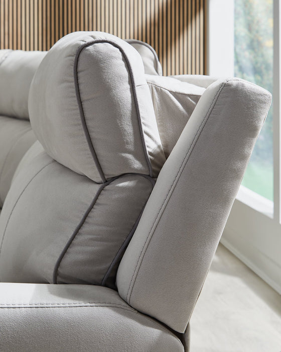 Social Pointe Power Reclining Sectional - Sigrist Furniture (Sturgis,MI)