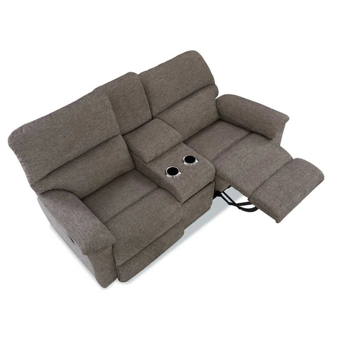 Brooks Power Reclining Loveseat w/ Console Headrest & Lumbar