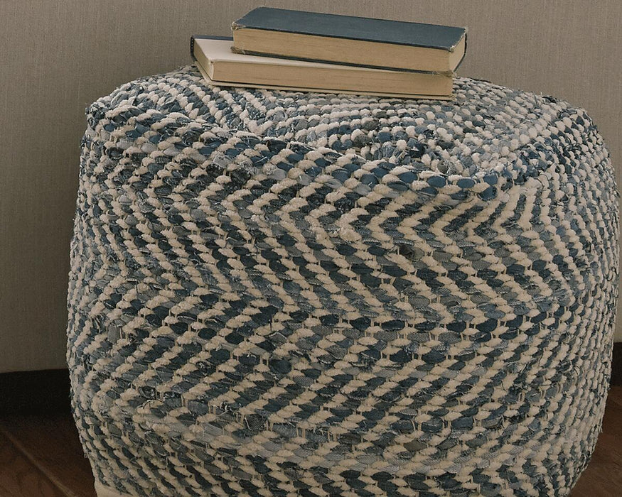 Chevron Pouf - Sigrist Furniture (Sturgis,MI)