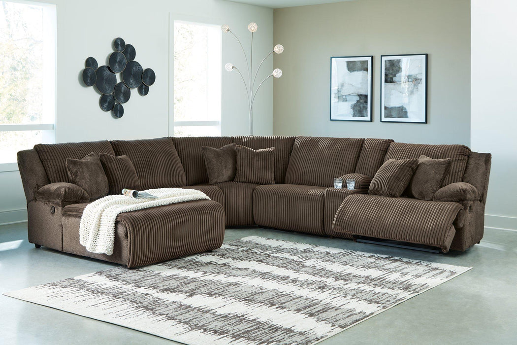 Top Tier Reclining Sectional with Chaise - Sigrist Furniture (Sturgis,MI)