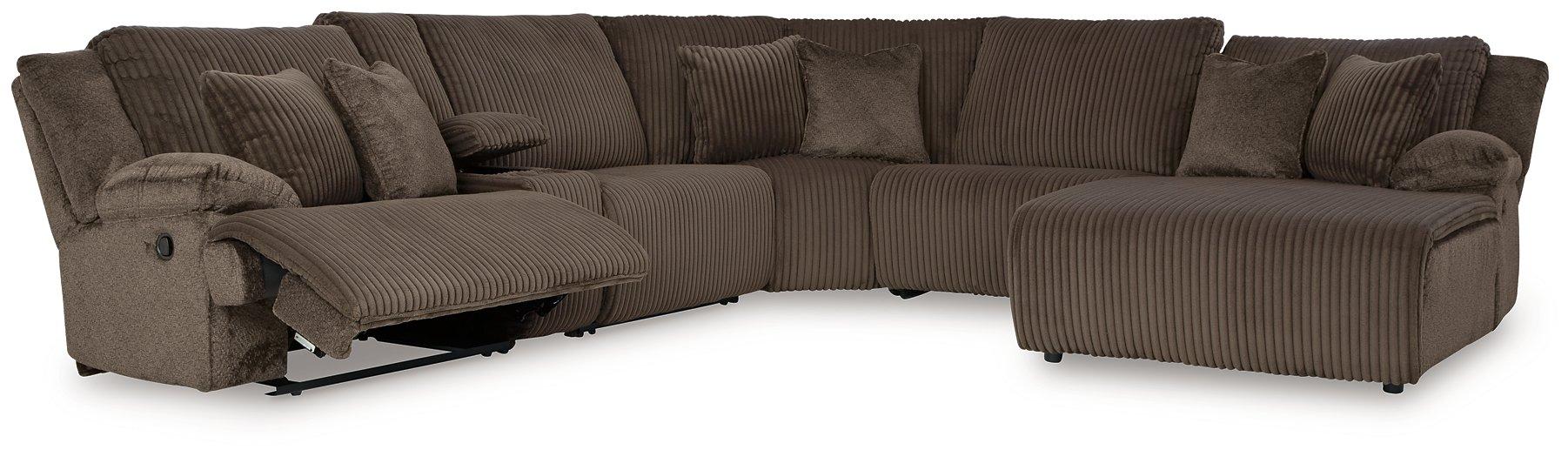 Top Tier Reclining Sectional with Chaise - Sigrist Furniture (Sturgis,MI)