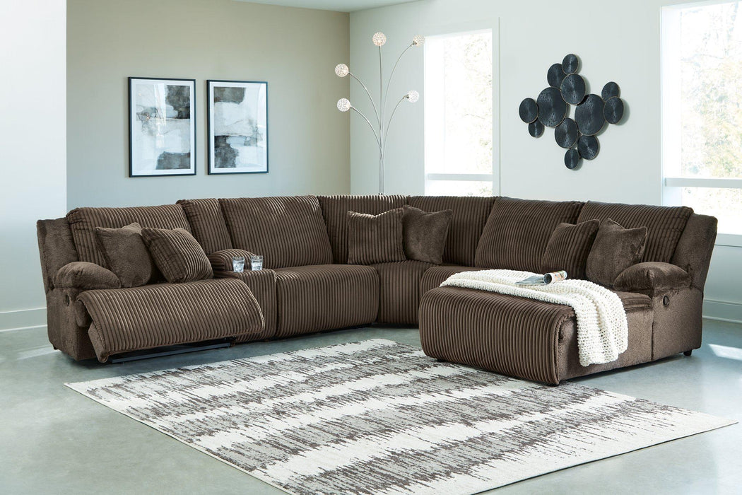 Top Tier Reclining Sectional with Chaise - Sigrist Furniture (Sturgis,MI)