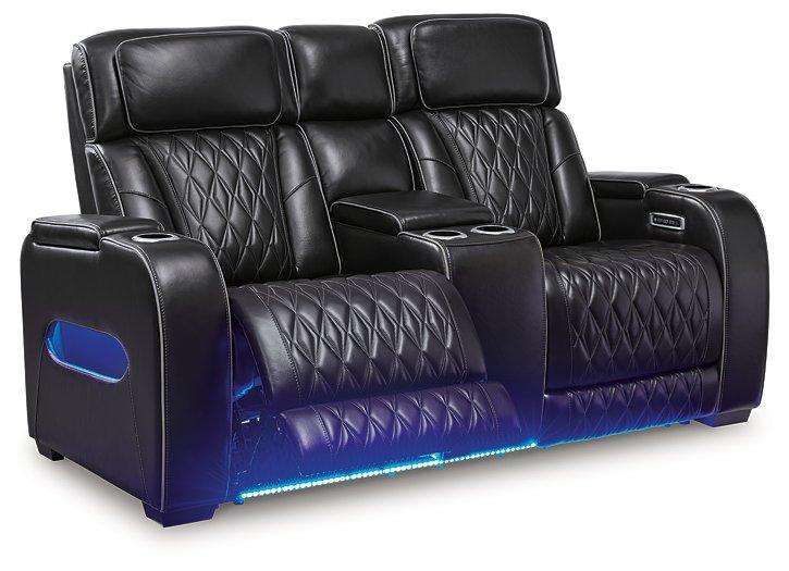 Boyington Power Reclining Loveseat with Console - Sigrist Furniture (Sturgis,MI)