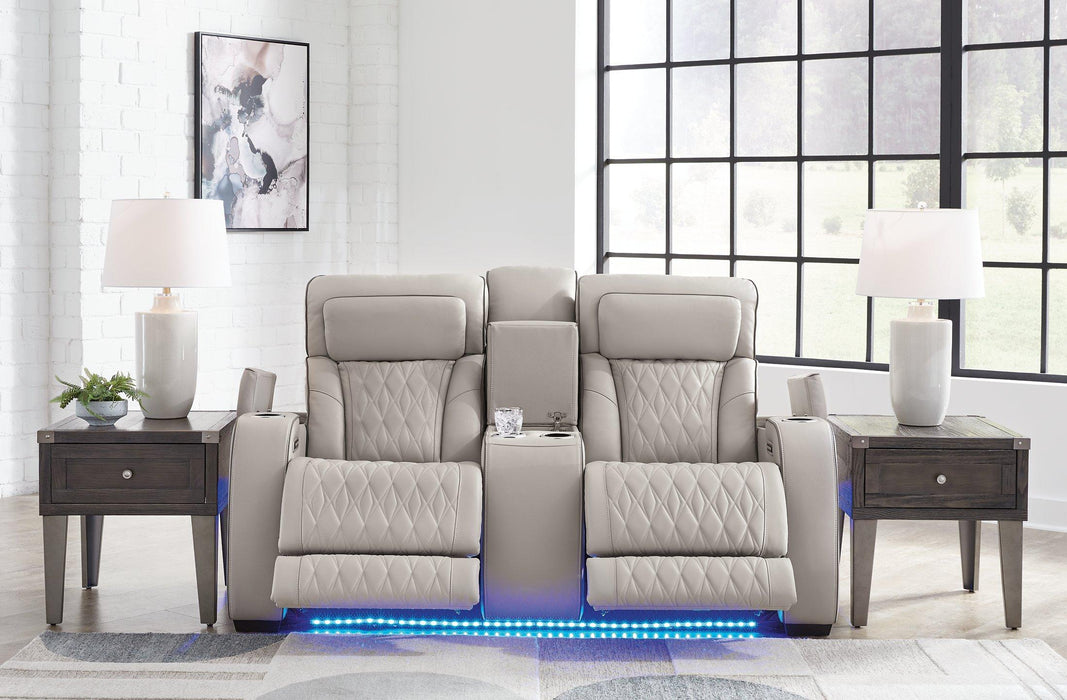 Boyington Power Reclining Loveseat with Console - Sigrist Furniture (Sturgis,MI)