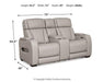 Boyington Power Reclining Loveseat with Console - Sigrist Furniture (Sturgis,MI)