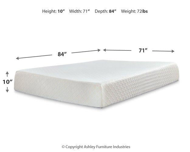 10 Inch Chime Memory Foam Mattress Set - Sigrist Furniture (Sturgis,MI)