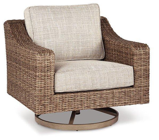 Beachcroft Outdoor Swivel Lounge with Cushion - Sigrist Furniture (Sturgis,MI)