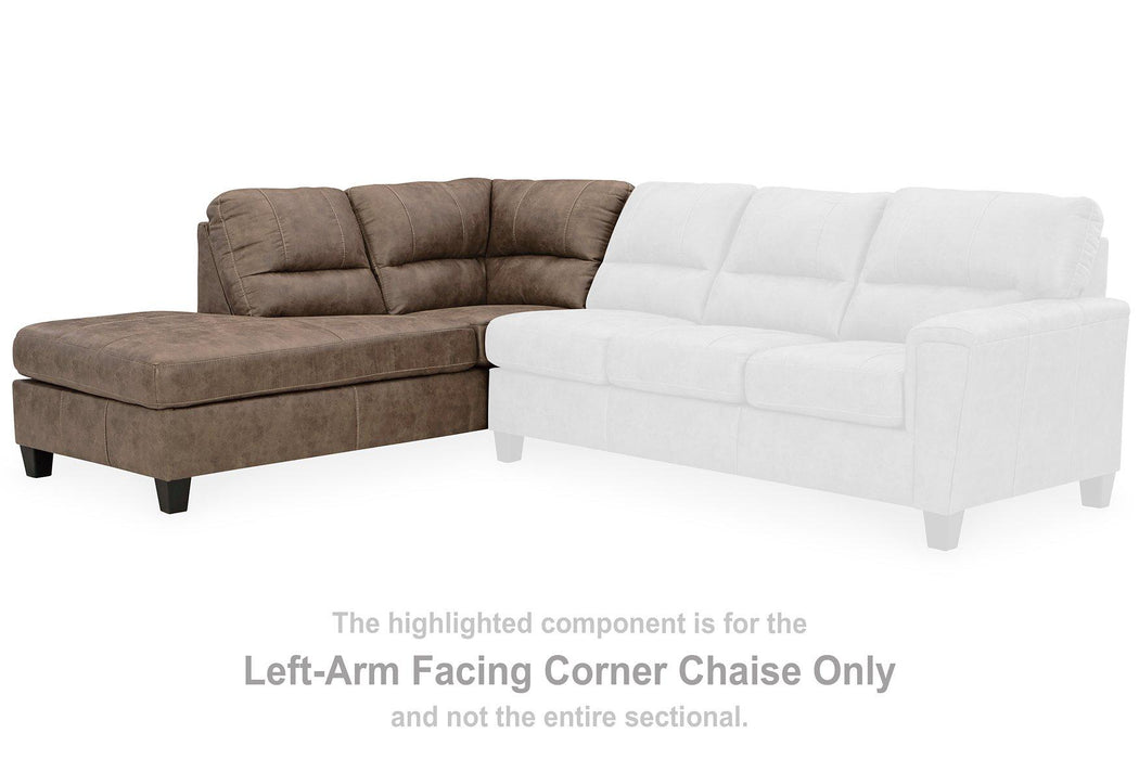 Navi 2-Piece Sectional Sofa Sleeper Chaise