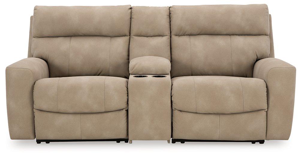 Next-Gen DuraPella Power Reclining Sectional Loveseat with Console - Sigrist Furniture (Sturgis,MI)