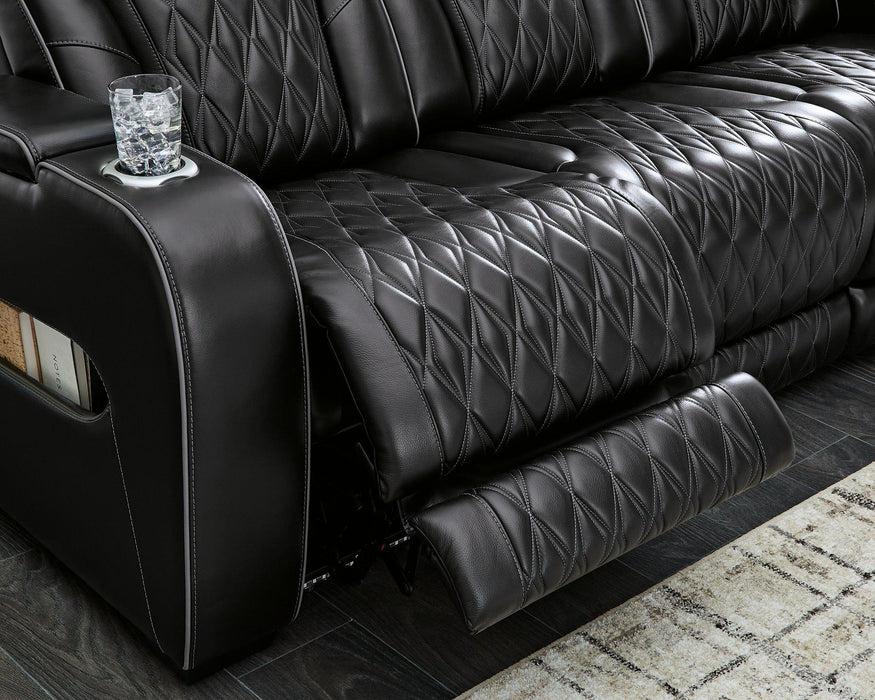 Boyington Power Reclining Loveseat with Console - Sigrist Furniture (Sturgis,MI)