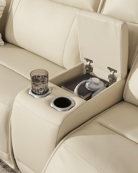 Double Deal Reclining Sectional with Console - Sigrist Furniture (Sturgis,MI)