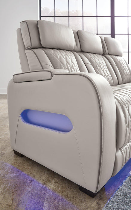 Boyington Power Reclining Loveseat with Console - Sigrist Furniture (Sturgis,MI)