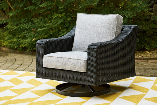 Beachcroft Outdoor Swivel Lounge with Cushion - Sigrist Furniture (Sturgis,MI)