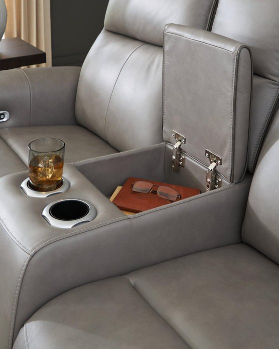 5Z-Comfort Power Reclining Loveseat with Console - Sigrist Furniture (Sturgis,MI)