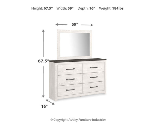 Gerridan Dresser and Mirror - Sigrist Furniture (Sturgis,MI)