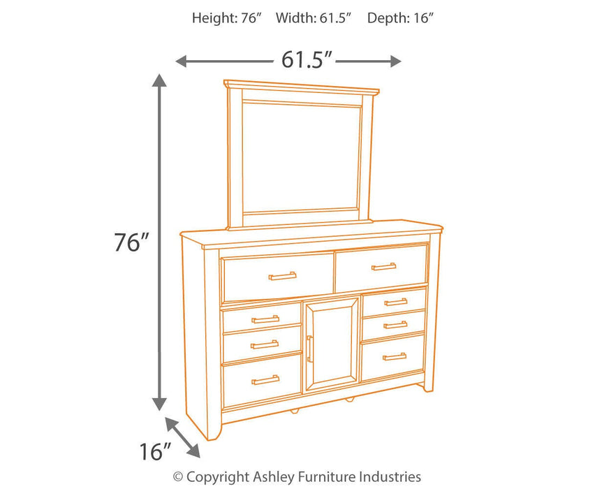 Juararo Dresser and Mirror - Sigrist Furniture (Sturgis,MI)