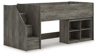 Frandern Loft Bed with Bookcase Storage - Sigrist Furniture (Sturgis,MI)