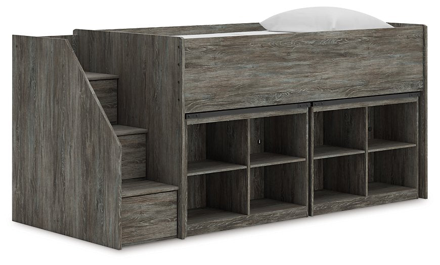Frandern Loft Bed with Bookcase Storage - Sigrist Furniture (Sturgis,MI)