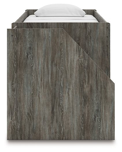 Frandern Loft Bed with Bookcase and Drawer Storage - Sigrist Furniture (Sturgis,MI)