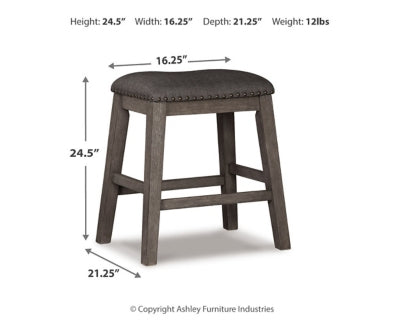 Caitbrook Counter Height Upholstered Bar Stool - Sigrist Furniture (Sturgis,MI)