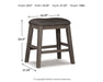Caitbrook Counter Height Upholstered Bar Stool - Sigrist Furniture (Sturgis,MI)