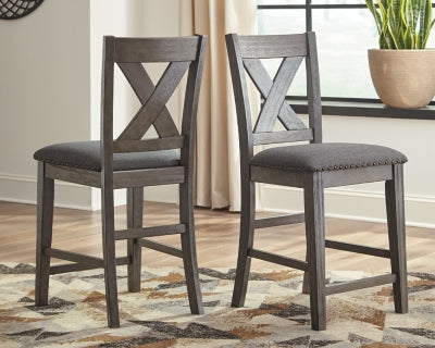 Caitbrook Counter Height Upholstered Bar Stool - Sigrist Furniture (Sturgis,MI)