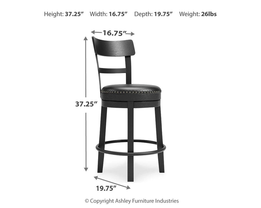 Valebeck Counter Height Bar Stool - Sigrist Furniture (Sturgis,MI)