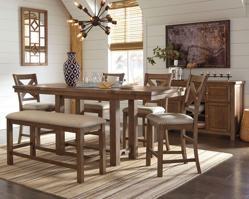 Moriville Counter Height Dining Set - Sigrist Furniture (Sturgis,MI)