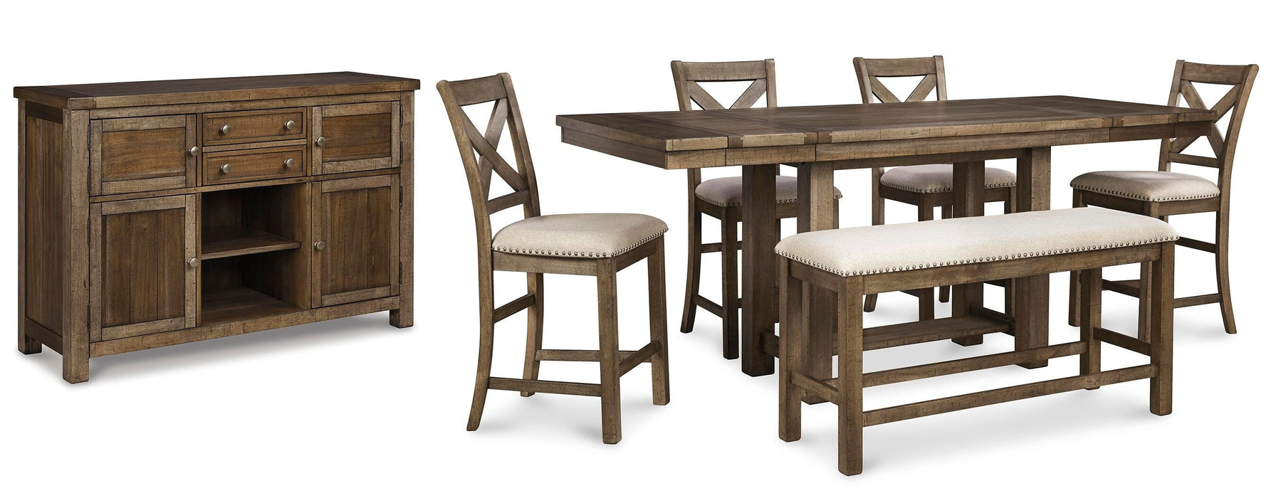 Moriville Counter Height Dining Set - Sigrist Furniture (Sturgis,MI)